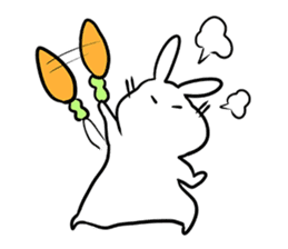 Rabbit and Acorn sticker #14756908