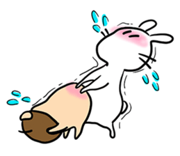 Rabbit and Acorn sticker #14756910