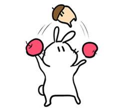 Rabbit and Acorn sticker #14756913