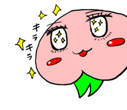 momojiro2 of the peach sticker #14757122