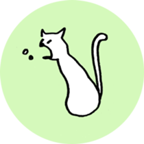 Japanese funny cat sticker #14757331