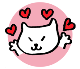 Japanese funny cat sticker #14757332