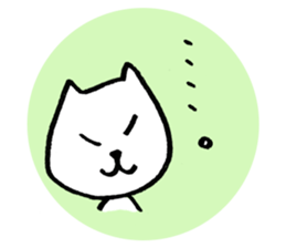 Japanese funny cat sticker #14757334