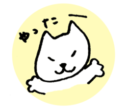 Japanese funny cat sticker #14757335