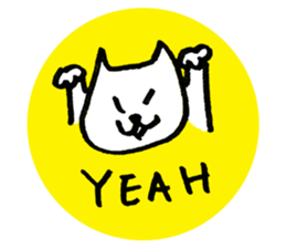 Japanese funny cat sticker #14757348