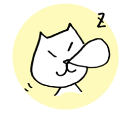 Japanese funny cat sticker #14757357