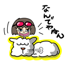 Pleasant alpaca sticker #14758550