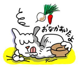 Pleasant alpaca sticker #14758551