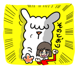 Pleasant alpaca sticker #14758555