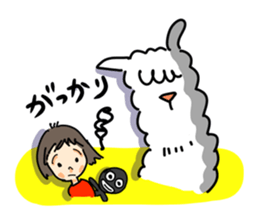 Pleasant alpaca sticker #14758558