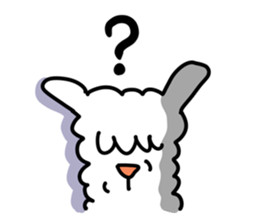 Pleasant alpaca sticker #14758559
