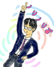Good Luck!Salaryman Mr.Megane 2 sticker #14758726