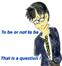 Good Luck!Salaryman Mr.Megane 2 sticker #14758730
