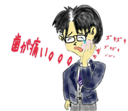 Good Luck!Salaryman Mr.Megane 2 sticker #14758744