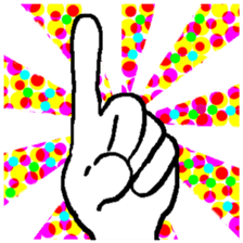 Popular Hand Sign sticker #14759608