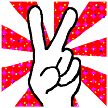 Popular Hand Sign sticker #14759609