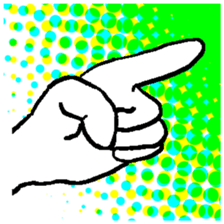Popular Hand Sign sticker #14759613