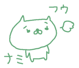 Nami cute cat stickers! sticker #14759696