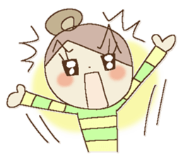 I am a girl ! 5 sticker #14759885