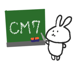 Rabbits band sticker #14760793