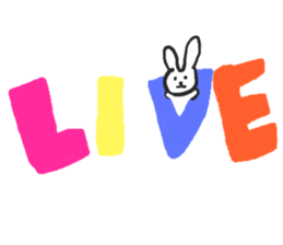 Rabbits band sticker #14760794