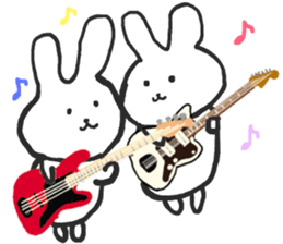 Rabbits band sticker #14760803