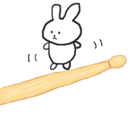 Rabbits band sticker #14760811