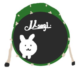 Rabbits band sticker #14760813