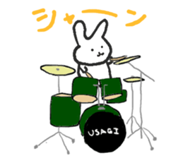 Rabbits band sticker #14760818