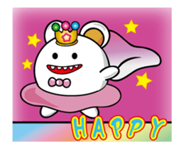 Alien baby white princess sticker #14761042