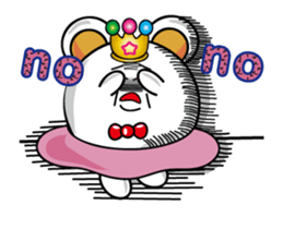 Alien baby white princess sticker #14761044