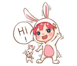Hello Little Rabbit sticker #14761222
