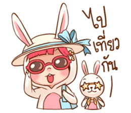 Hello Little Rabbit sticker #14761225
