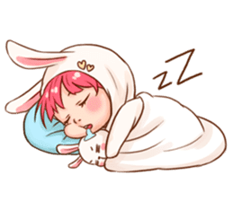 Hello Little Rabbit sticker #14761227