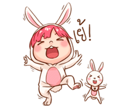 Hello Little Rabbit sticker #14761236