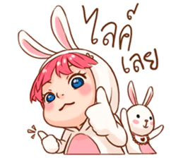 Hello Little Rabbit sticker #14761237