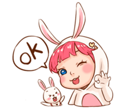 Hello Little Rabbit sticker #14761244