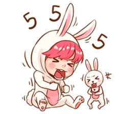 Hello Little Rabbit sticker #14761252