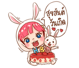 Hello Little Rabbit sticker #14761253