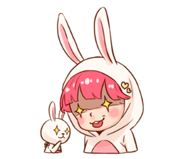 Hello Little Rabbit sticker #14761260