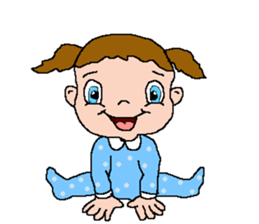 This is adorable baby sticker #14761264