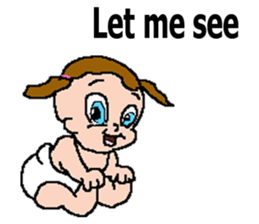 This is adorable baby sticker #14761275