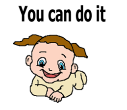 This is adorable baby sticker #14761276