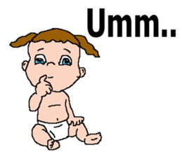 This is adorable baby sticker #14761277