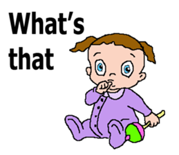 This is adorable baby sticker #14761279