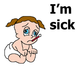 This is adorable baby sticker #14761282