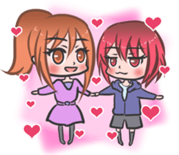 Two Girls Sticker sticker #14761555