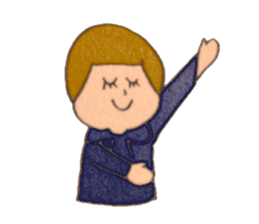 honnwaka neko and girl sticker #14761881