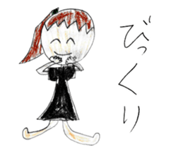 Pretty rainbow girl sticker #14761916