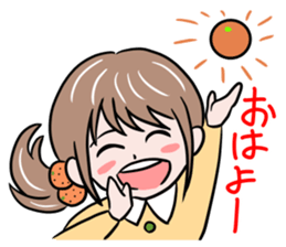 Ehime Mikan Girl sticker #14762622